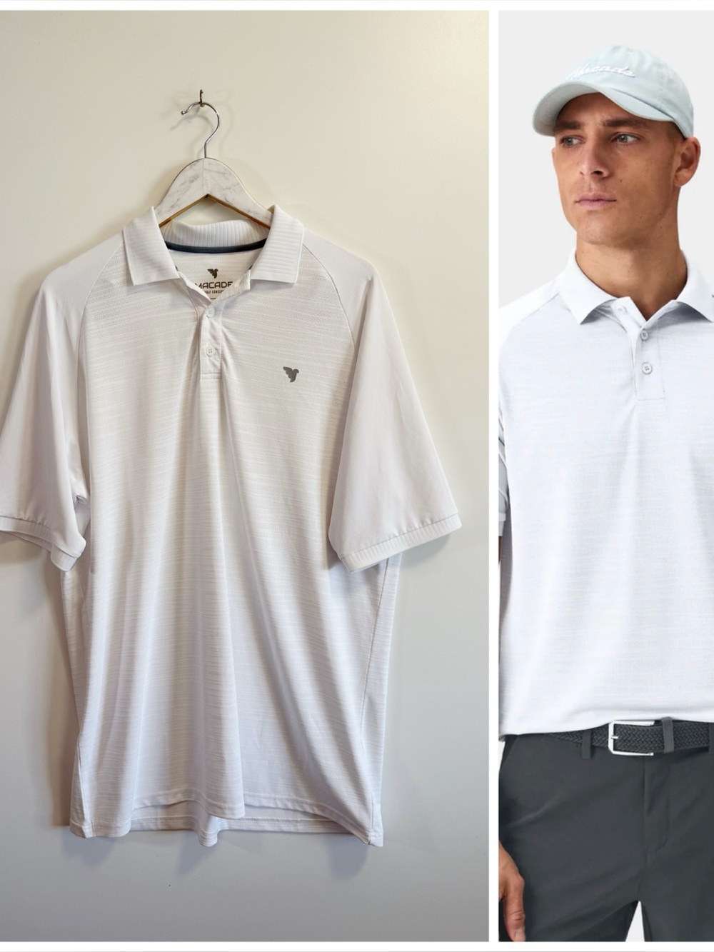 MACADE Chase TX Tour Shirt Polo White Men’s Size X-Large XL